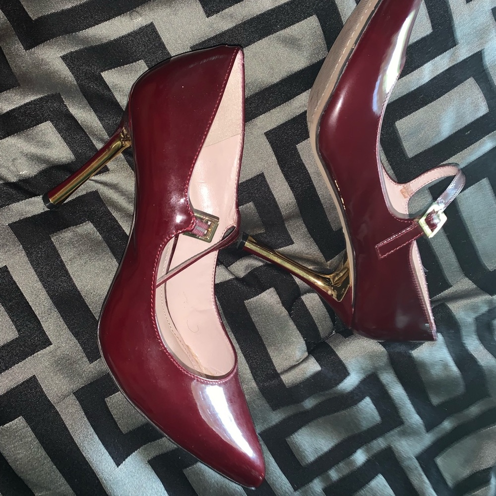 Burgundy Pumps by Vince Camuto